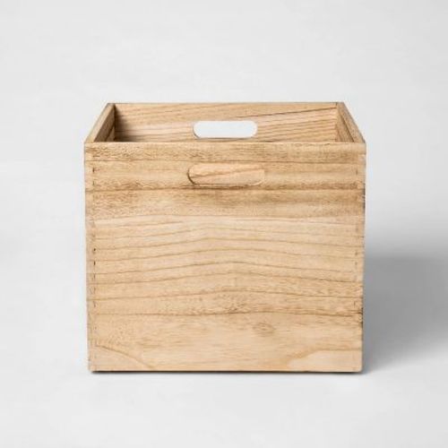 Large Wood Milk Crate Toy Kids' Storage Bin - Pillowfort™