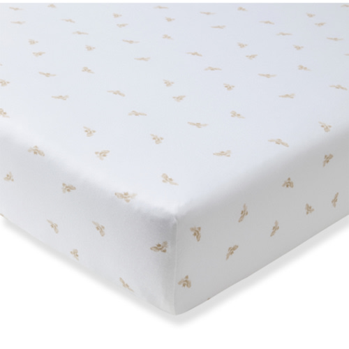 Golden Bee Organic Cotton Fitted Crib Sheet Hummus
