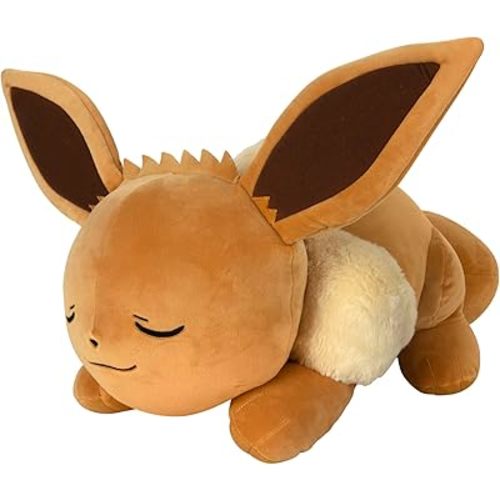 Pokemon Eevee Sleeping Plush - 18-Inch Premium Plush in Sleeping Pose
