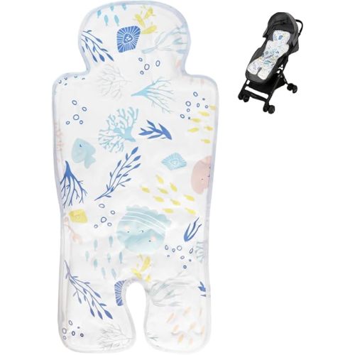 Gel Car Seat Cooler Pad Baby Stroller Chair Ice Seat Mat Multifunctional Baby Cushion Cooling Pad for Stroller, Baby Dining Chair, Child Safety Seat(Color 2)
