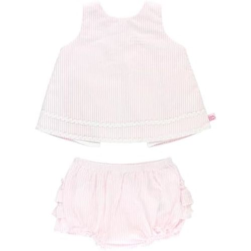 RuffleButts Baby/Toddler Girls Swing Top & Bloomer Coordinated Set