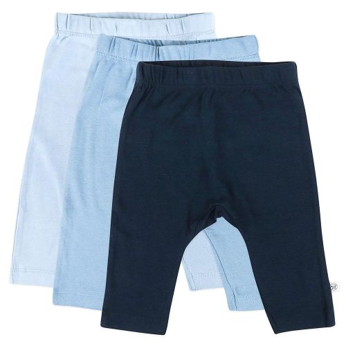 HonestBaby Multipack Harem Pants Roomy Fit Pull on Bottoms 100% Organic Cotton for Infant Baby Boys, Girls, Unisex