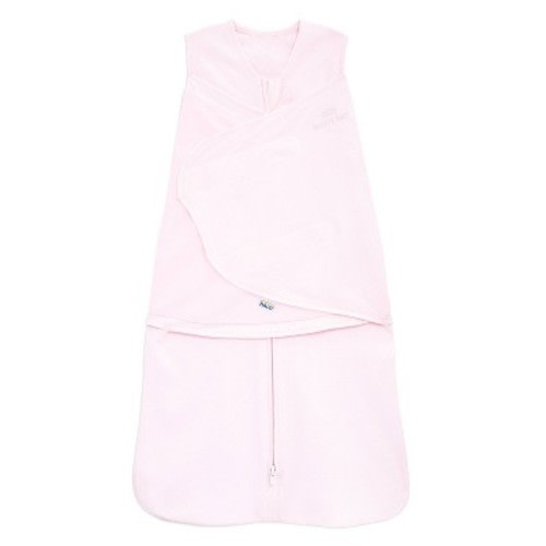HALO Innovations Sleepsack 100% Cotton Swaddle Wrap, Color: Soft Pink, Size: S