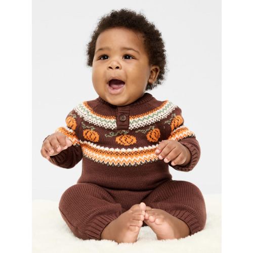 Long-Sleeve Sweater-Knit One-Piece for Baby