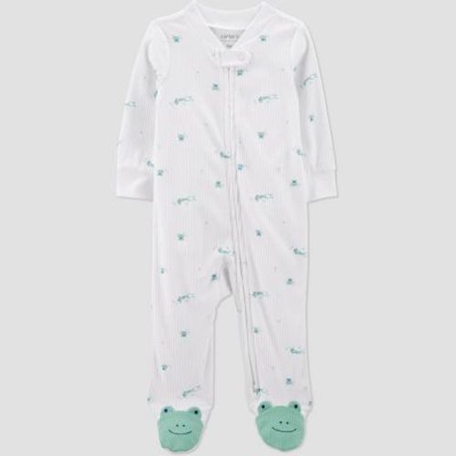 Carter's Just One You® Baby Boys' Sleep N' Play - White/Green 9M