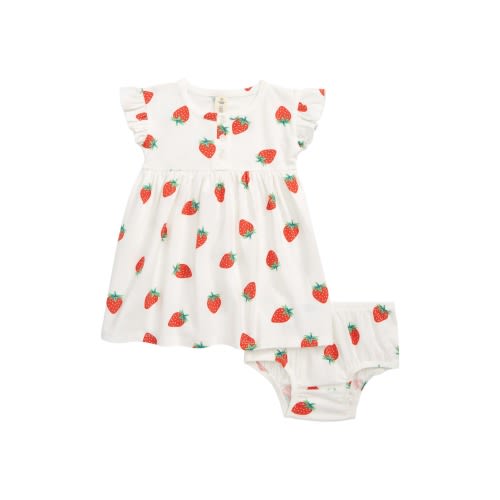 Baby Flutter Sleeve Dress, 6M - Only a few left