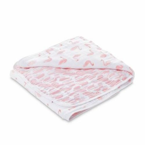 Aden + Anais Essentials Muslin Blanket - Rose Swans