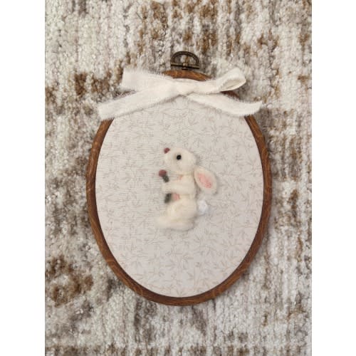 Hand Felted Bunny - Nursery Decor, Baby Room, Toddler Room, Kids Room, Baby Shower Gift, Wall Decor, Heirloom