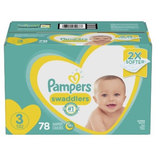 Pampers Swaddlers Diapers Super Pack (Select Size), Size: Size 3 (78 Count)
