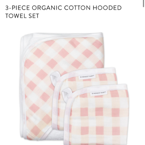 3-Piece Organic Cotton Hooded Towel Set, Tossed Skulls | Honest Baby Clothing