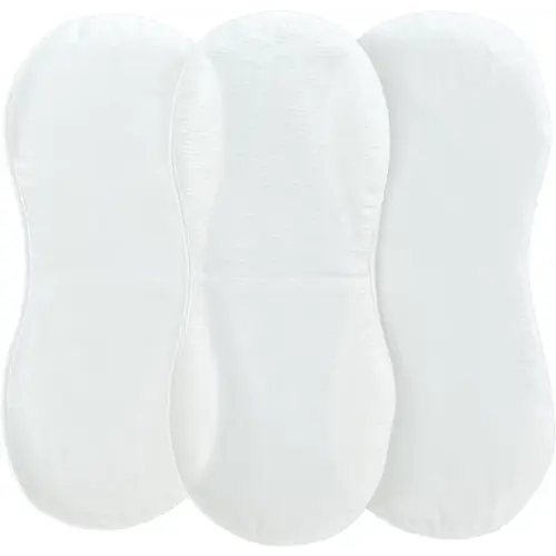 Changing Pad Liner, Fits in Peanut Shaped Changing Pads, Super Soft Peanut Changer Liners are Warm On a Baby's Back, Thicker Waterproof Pads are Machine Washable - 3 Pack