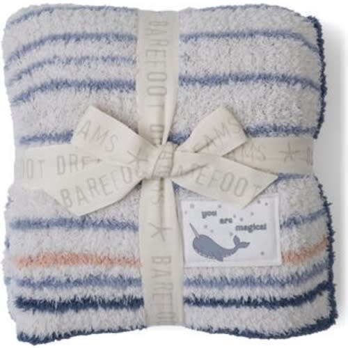CozyChic® Narwhal Stripe Stroller Blanket