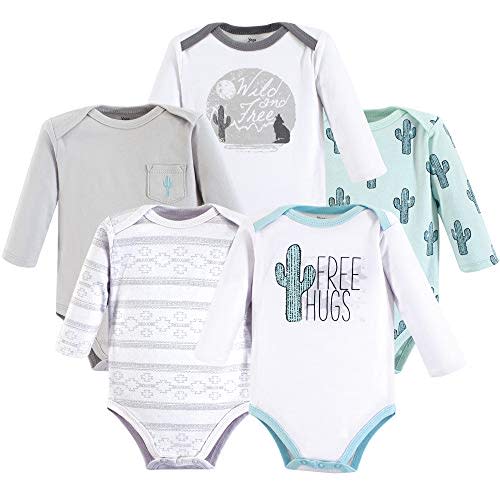 Yoga Sprout Cotton Bodysuit, 5 Pack