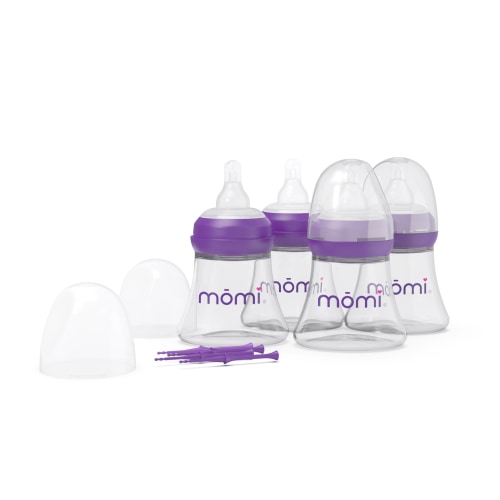 Glass Baby Bottle Sets: Natural Feeding Solution | mōmi 🤱🍼