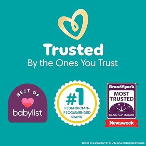 Pampers Baby Diapers - Swaddlers - Size 0, 31 Count, Ultra Absorbent Disposable Newborn Diaper