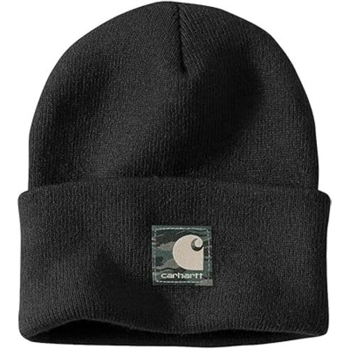 Carhartt Camo Patch Black Beanie - Baby, Infant, Newborn, Toddler -one Size