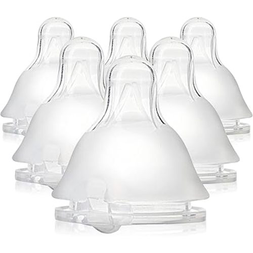 Evenflo Balance Plus Standard Neck Nipples for use with Evenflo Balance Plus Standard Neck Bottles, Slow Flow for 0 Months and up, 6-Pack