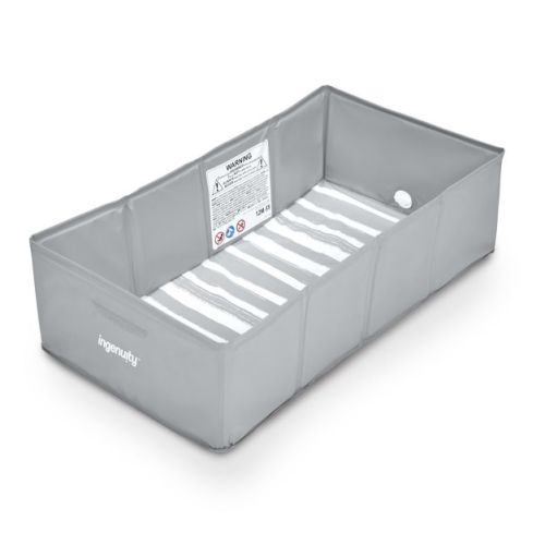 Ingenuity Tuckaway Toddler Bath Tub Converts Shower to Tub - Gray