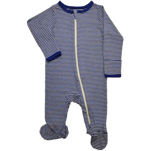 Wonder So Soft Modal by Wonder Nation Baby Gender Neutral Two-Way Zipper Footed Sleep N Play Pajamas, Sizes Preemie–6/9 Months