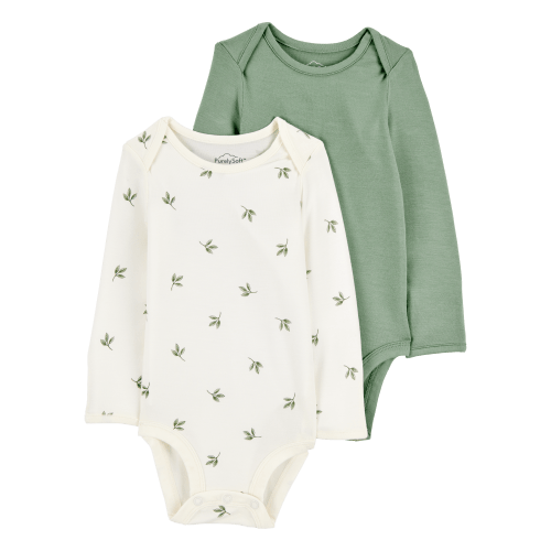 Baby 2-Pack Long-Sleeve PurelySoft Bodysuits
