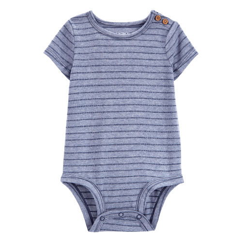 Baby Striped Short-Sleeve Bodysuit - Navy - Carter's | Carter's