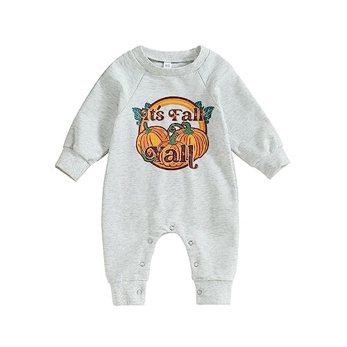FYBITBO Infant Baby Boy Girl Clothing Santa Long Sleeve Jumpsuit Romper Newborn First Christmas Outfit One Piece Clothes