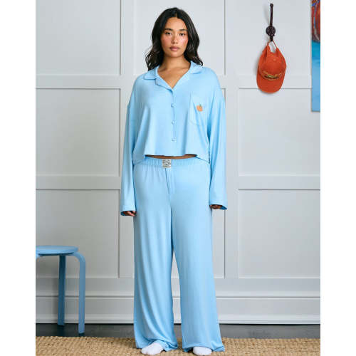 - Garden Bed Sleep Set - Pumpkin in Cool Blue