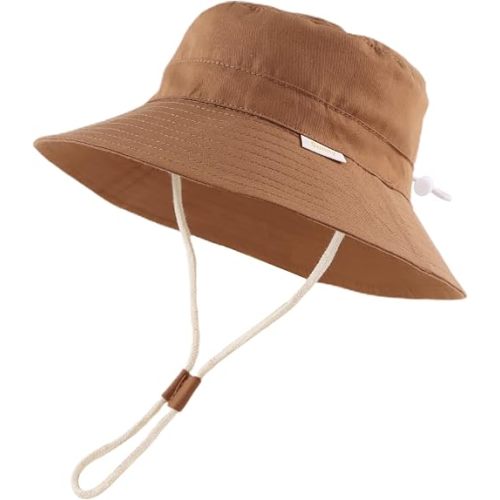 Bamery Baby Toddler Girls Bucket Hat Newborn Sun Hats for Boys Classic Infant Summer UV Protection Hats Kids Beach Cap