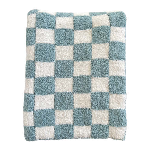 Phufy® Bliss Checkerboard Blanket, Powder