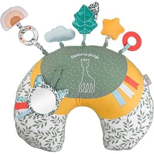 Sophie la girafe | Cosy Play Cushion | Ergonomic Shape for Breastfeeding & Baby | Many Activities to Awaken All 5 Senses