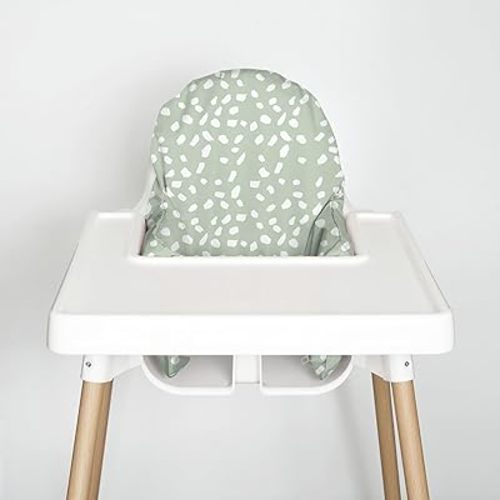 Highchair Insert Cover, Compatible for IKEA Antilop Highchair, High Chair Accessories Stain-Proof and Wipeable Insert Cover (Cushion NOT Included)(Sagedots)