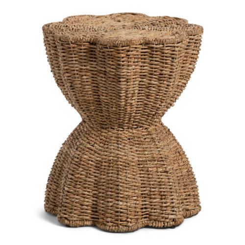 17x20 Scalloped Seagrass Accent Table | Home | T.J.Maxx