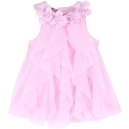 WZSYGDTC 0-2T Baby Girls Chiffon Dress Toddler One-Piece Romper Jumpsuit
