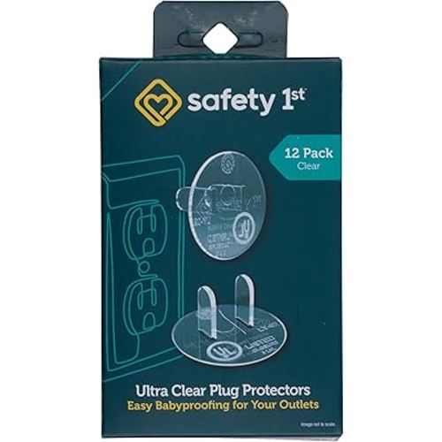 Safety 1st 12 Pack Ultra Clear Outlet Plugs