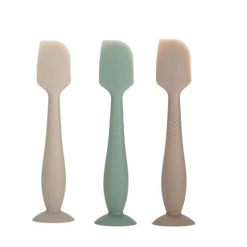 Baby Diaper Cream Spatula - Baby Diaper Rash Cream Applicator for Butt Paste Diaper Cream - Newborn Baby Essentials, Baby Shower Gifts (gray, green, brown)