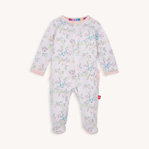 emily modal magnetic parent favorite footie with ruffle