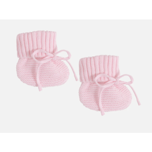 Knitted Booties - Ballerina Pink