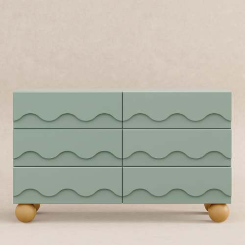 Lido Wave 6-Drawer Wide Assembled Dresser (56")
