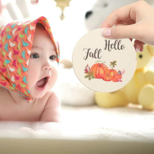 1 Set Baby Monthly Sign Newborn Wooden Month Card Newborn Photograph Name Sign for Memory