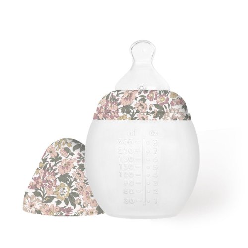 240ml anti-colic feeding bottle - Élhée x Liberty - Honey Dew Pink