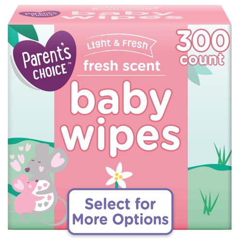 Parent's Choice Fresh Scent Baby Wipes, 300 Count (Select for More Options) HSA/FSA Eligible