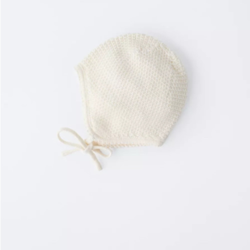 COTTON SILK TEXTURED BONNET - Ecru | ZARA United States