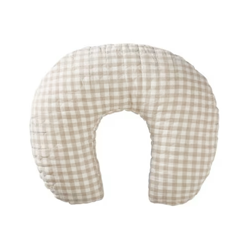 Adairs Baby - Vintage Washed Linen Check Nursing Pillow | Adairs