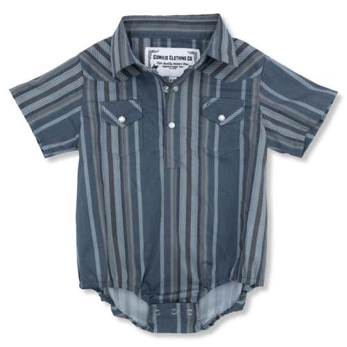 Cowpoke Short Sleeve Pearl Snap Onesie – Cowkid Clothing Company