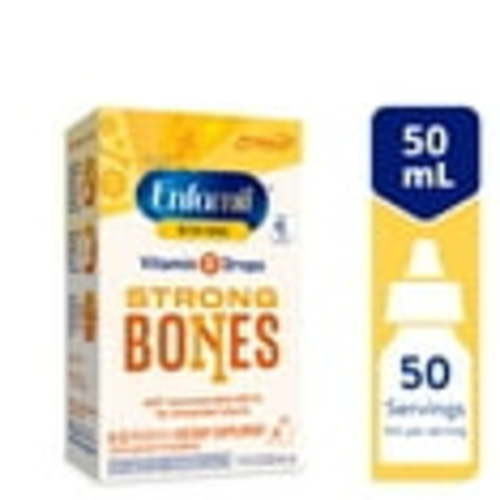 Enfamil Baby Vitamin D-Vi-Sol Liquid Vitamin D Drops, Supports Strong Teeth & Bone Development, 50mL Bottle