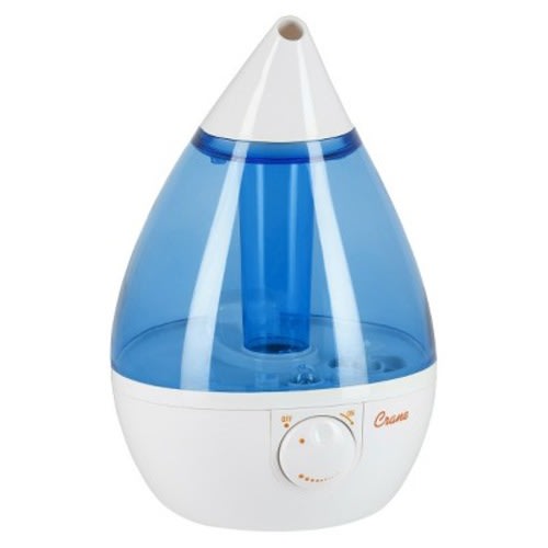 Crane Drop Ultrasonic Cool Mist Humidifier - Blue and White