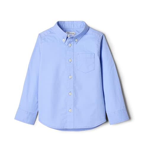 Amazon Essentials x Sofia Grainge Toddlers and Baby Boys' Stretch Oxford Collar Shirt