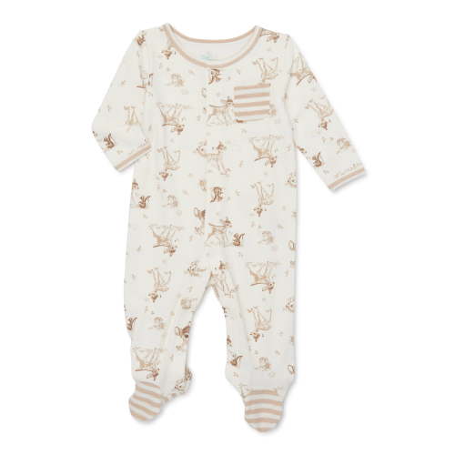 Disney Baby Wishes + Dreams Bambi Infant Baby One Piece Footed Sleep 'N Play, Sizes Preemie-6 Months