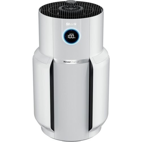Shark Air Purifier for Home with NeverChange HEPA Air Filter, 1400 sq. ft. for Powerful Multi-Room Purification, 5-Year Filter, Filters Smoke, Captures 99.98% of Particles & Dust, HP302