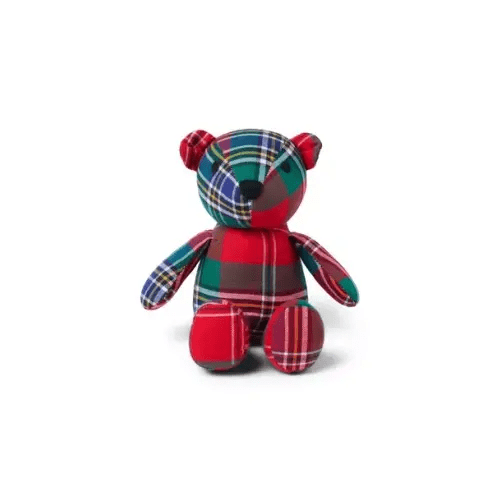 Baby Bradbury Red Tartan The Mini Tartan Bear Plush by Janie and Jack